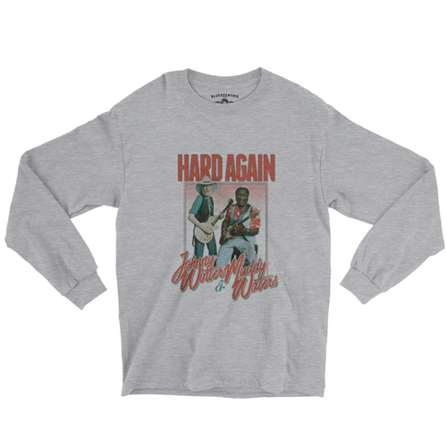 Muddy Waters & Johnny Winter Hard Again Long Sleeve T-Shirt - longsleeveathleticheather