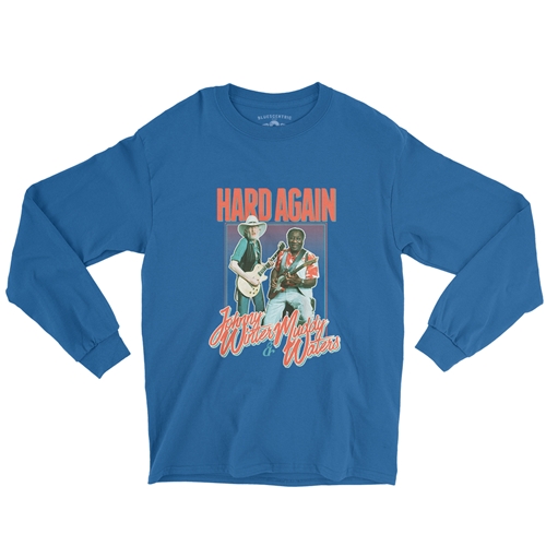 Muddy Waters & Johnny Winter Hard Again Long Sleeve T-Shirt - longsleeveblue