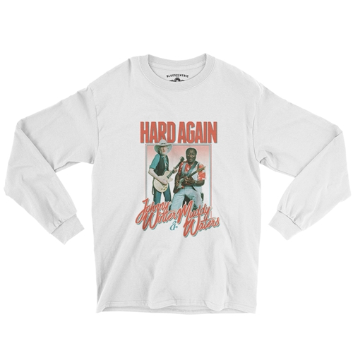 Muddy Waters & Johnny Winter Hard Again Long Sleeve T-Shirt - longsleevewhite