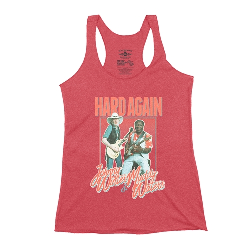 Muddy Waters & Johnny Winter Hard Again Racerback Tank - Women