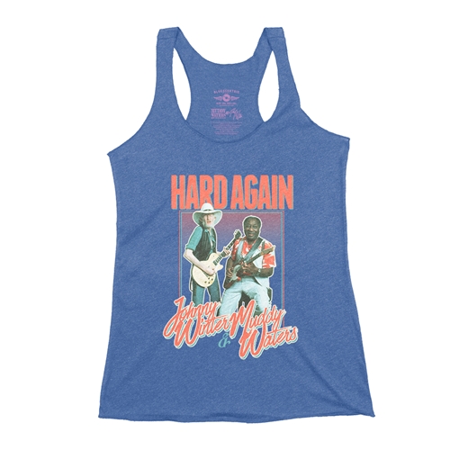Muddy Waters & Johnny Winter Hard Again Racerback Tank - Women