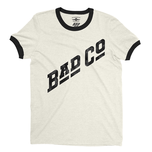 BADBLOOD ♥ Workshop Shield Print Ringer T-Shirt Badblood Workshop Shield Print Ringer T-Shirt - Cream