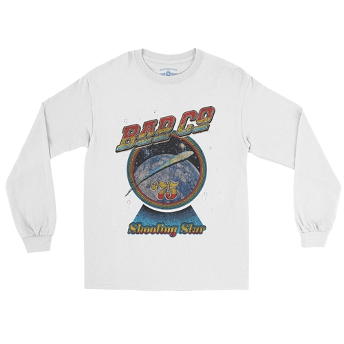 Bad Company Shooting Star Long Sleeve T-Shirt - longsleevewhite