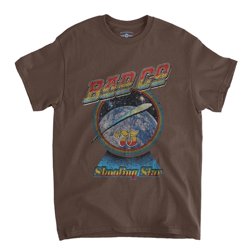 Bad Company Shooting Star T-Shirt - Classic Heavy Cotton - classicchocolate