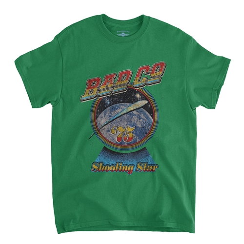 Bad Company Shooting Star T-Shirt - Classic Heavy Cotton - classickellygreen