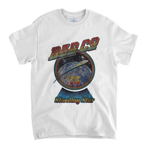 Bad Company Shooting Star T-Shirt - Classic Heavy Cotton - white