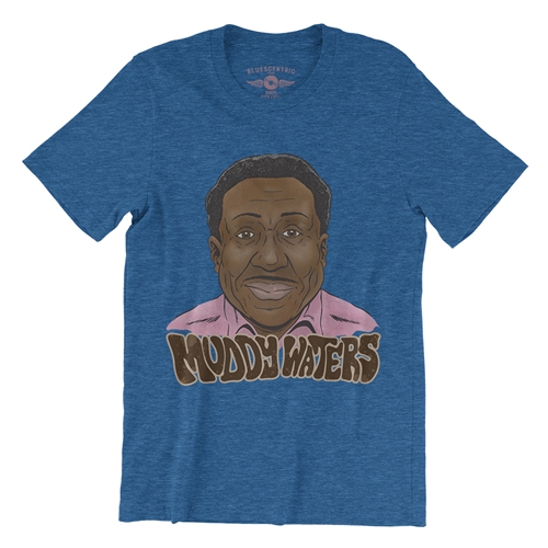Muddy Waters Ready T-Shirt - Lightweight Vintage Style - heatherbbblue