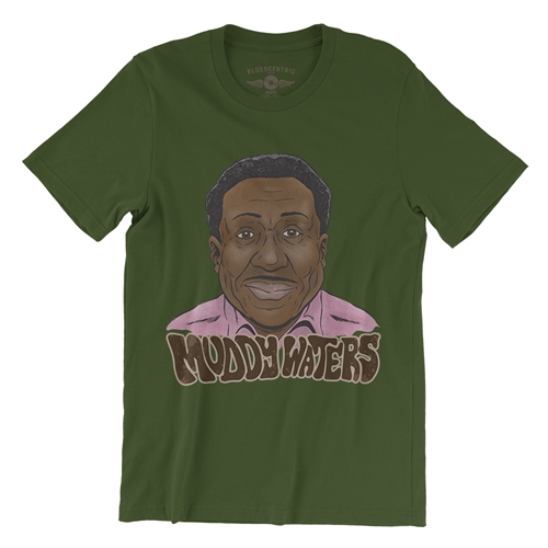 Muddy Waters Ready T-Shirt - Lightweight Vintage Style - olive