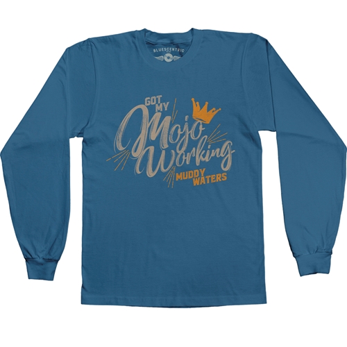 Muddy Waters Mojo Working Long Sleeve T-Shirt - longsleeveblue