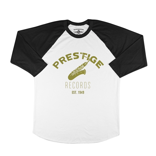 CLOSEOUT Prestige Records Saxophone Baseball T-Shirt
