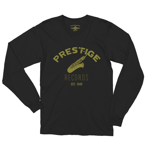 CLOSEOUT Prestige Records Saxophone Long Sleeve T-Shirt - longsleeveblack