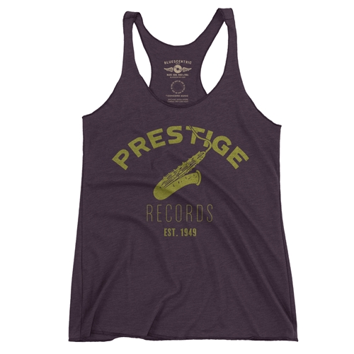 CLOSEOUT Prestige Records Saxophone Racerback Tank - Women