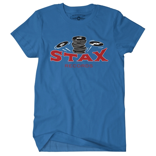 CLOSEOUT Stax Records Stax of Wax T-Shirt - Classic Heavy Cotton - classicroyalblue