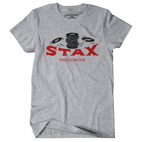 CLOSEOUT Stax Records Stax of Wax T-Shirt - Classic Heavy Cotton - heatherathletic