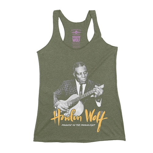 Howlin Wolf Moanin in the Moonlight Racerback Tank - Women