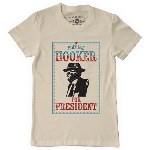 Official John Lee Hooker for President T Shirt