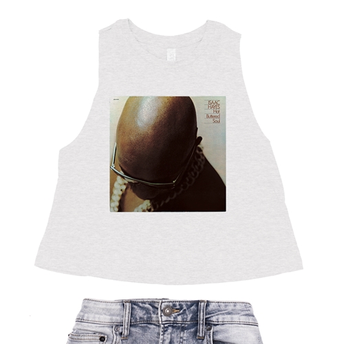 CLOSEOUT Isaac Hayes Hot Buttered Soul Racerback Crop Top - Women