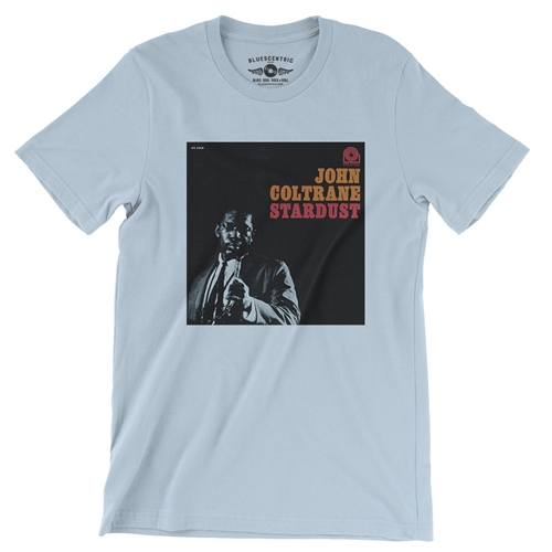 John Coltrane Stardust T-Shirt - Lightweight Vintage Style - vintagethrowbackblue