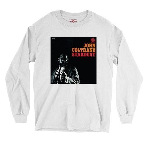 John Coltrane Stardust Long Sleeve T-Shirt - longsleevewhite