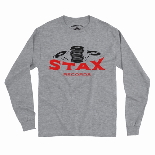 CLOSEOUT Stax Records Stax of Wax Long Sleeve T-Shirt - longsleeveathleticheather
