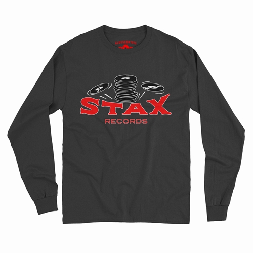 CLOSEOUT Stax Records Stax of Wax Long Sleeve T-Shirt - longsleeveblack