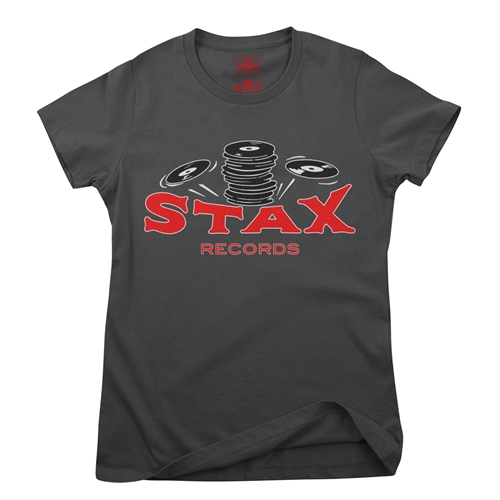 CLOSEOUT Stax Records Stax of Wax Ladies T Shirt - ladiessmoke