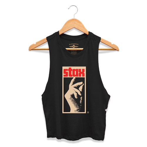 Stax Records Snapping Fingers Racerback Crop Top - Women's