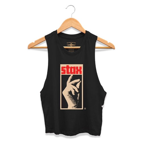 CLOSEOUT Stax Records Snapping Fingers Racerback Crop Top - Women