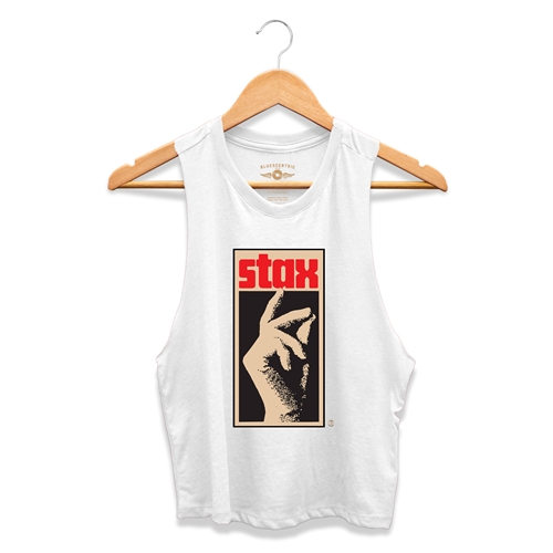 CLOSEOUT Stax Records Snapping Fingers Racerback Crop Top - Women