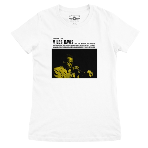 CLOSEOUT Miles Davis Prestige 7150 Ladies T Shirt - white