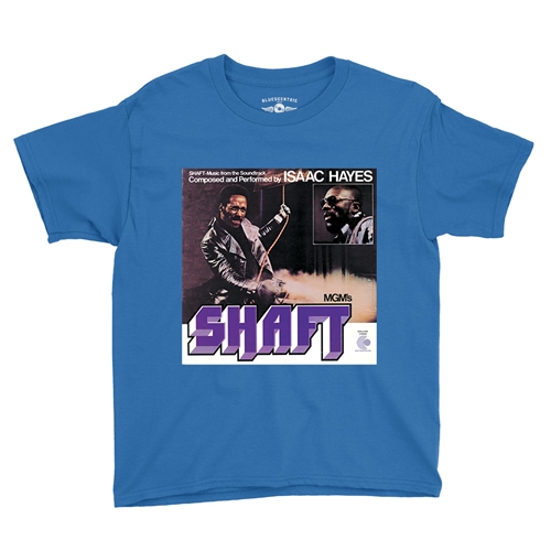 CLOSEOUT Isaac Hayes SHAFT Youth T-Shirt - Lightweight Vintage Children & Toddlers - youthroyalblue