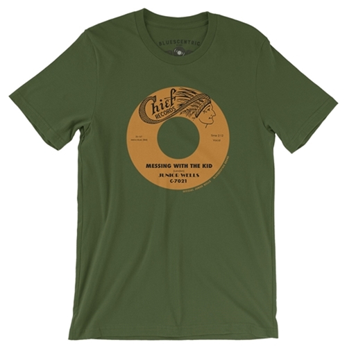Messin With The Kid Vinyl Record T-Shirt - Lightweight Vintage Style - vintageolive