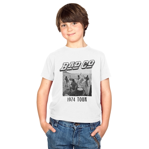 Vintage Bad Company 1974 Tour Youth T-Shirt - Lightweight Vintage Children & Toddlers - youthwhite