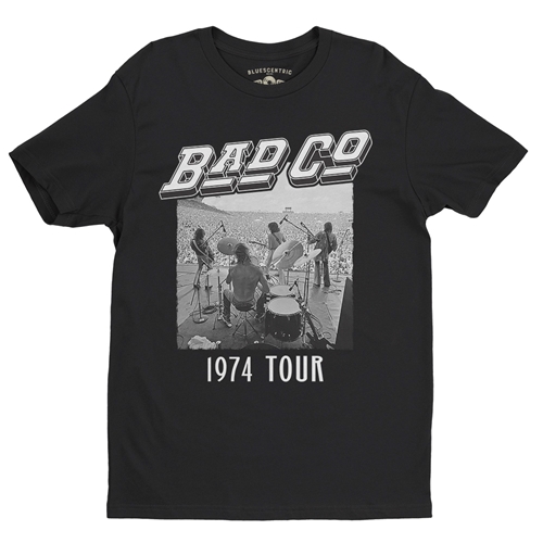 Vintage Bad Company 1974 Tour T-Shirt - Lightweight Vintage Style