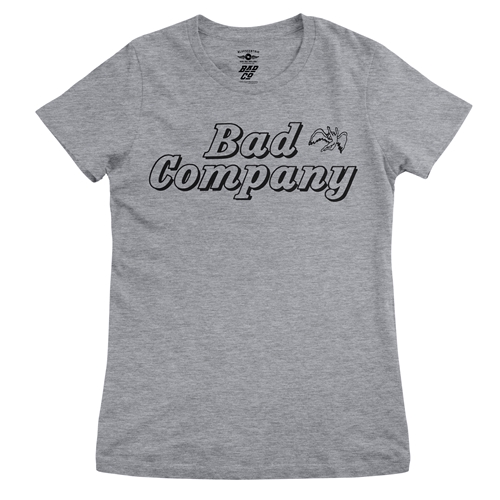 Vintage Bad Company Icarus Ladies T Shirt - ladiesheathergrey