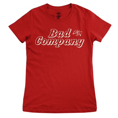 Vintage Bad Company Icarus Ladies T Shirt - ladiesred