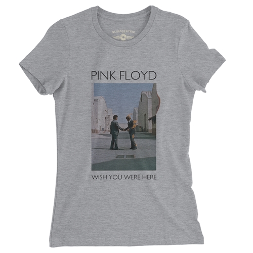 Pink Floyd Wish You Were Here Ladies T Shirt - Relaxed Fit - ladiesheathergrey