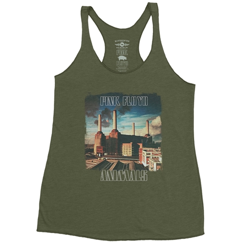 Pink Floyd Animals Album Cover Racerback Tank - Women