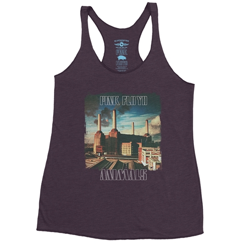 Pink Floyd Animals Album Cover Racerback Tank - Women