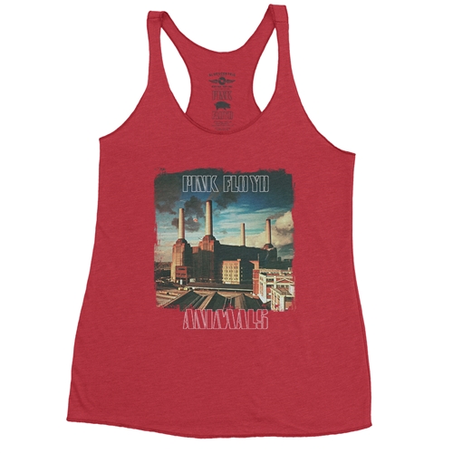 Pink Floyd Animals Album Cover Racerback Tank - Women