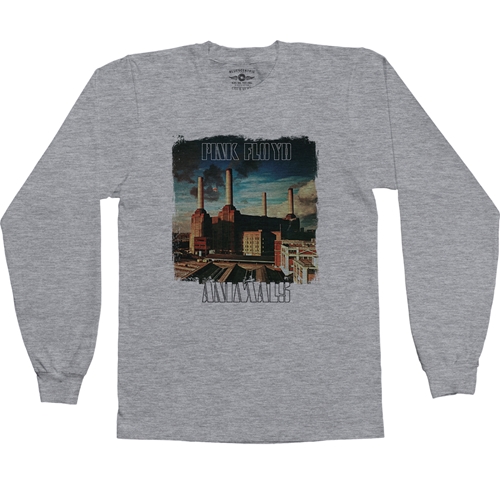 Pink Floyd Animals Album Cover Long Sleeve T-Shirt - longsleeveathleticheather