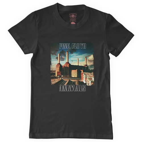 Pink Floyd Animals Album Cover T-Shirt - Classic Heavy Cotton - classicblack