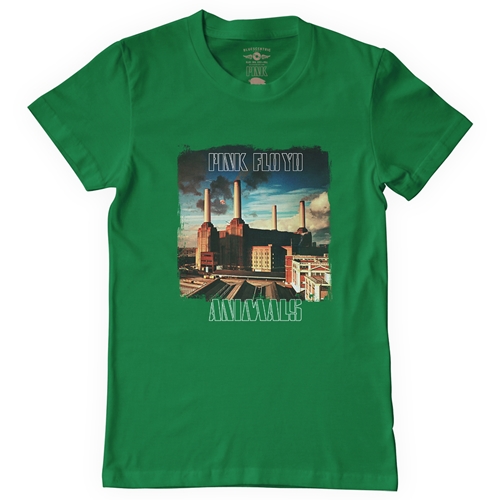 Pink Floyd Animals Album Cover T-Shirt - Classic Heavy Cotton - classickellygreen