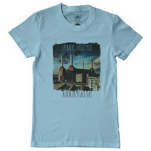 Pink Floyd Animals Album Cover T-Shirt - Classic Heavy Cotton - classiclightblue