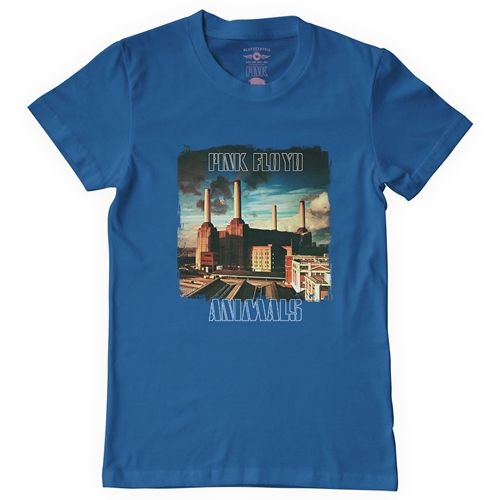 Pink Floyd Animals Album Cover T-Shirt - Classic Heavy Cotton - classicroyalblue