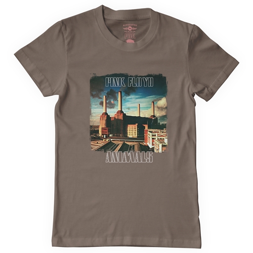 Pink Floyd Animals Album Cover T-Shirt - Classic Heavy Cotton - classictaupe