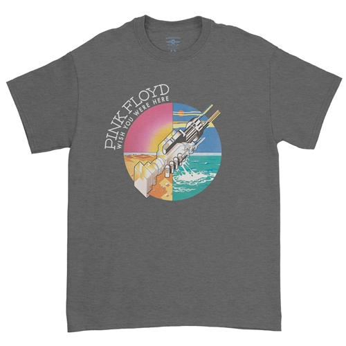 Pink Floyd Mechanical Hands T-Shirt - Classic Heavy Cotton - classicheathergrey