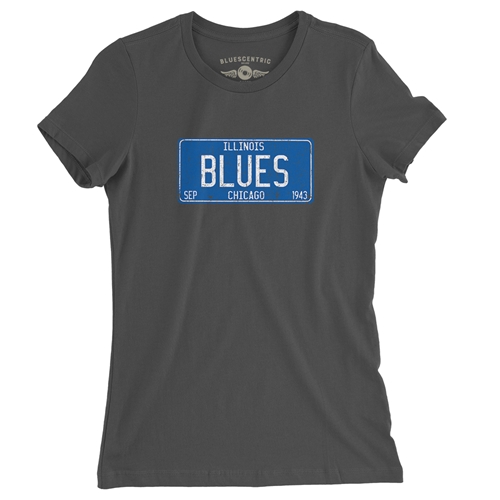 Chicago Blues Ladies T Shirt - ladiessmoke