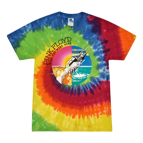 pink floyd tie dye t shirt