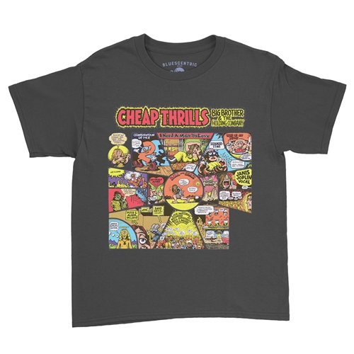 Big Brother and the Holding Company Cheap Thrills Youth T-Shirt - Lightweight Vintage Children & Toddlers - youthblack